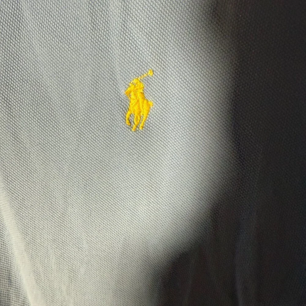 Polo by Ralph Lauren Short Sleeve Polo Baby Blue with Yellow Pony Size XL